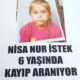 Kayıp NİSA Nur İstek